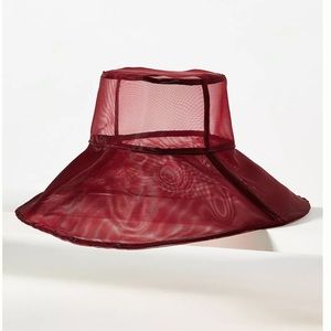 Anthropologie Tulle Bucket Hat